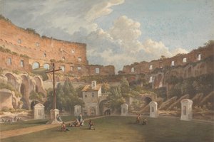 Vista interior del Coliseo, Roma